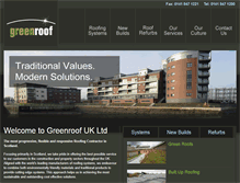 Tablet Screenshot of greenroof.org.uk